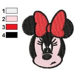 Minnie Mouse Angry Face Embroidery Design
